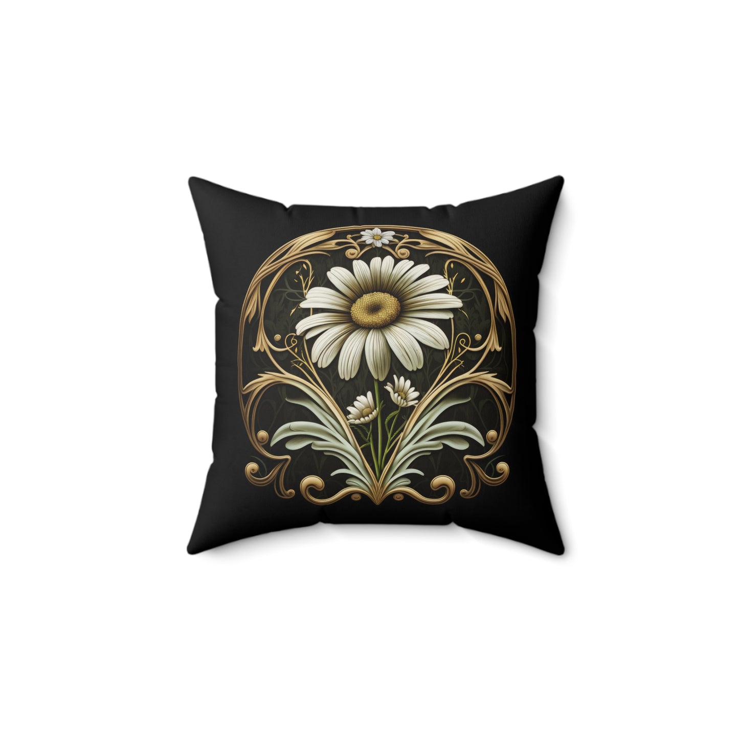 Art Nouveau Daisy Pillow