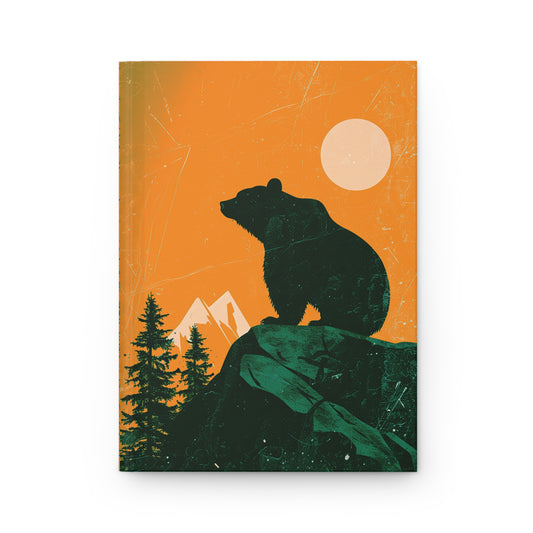 Black Bear Reflects Hardcover Journal Matte