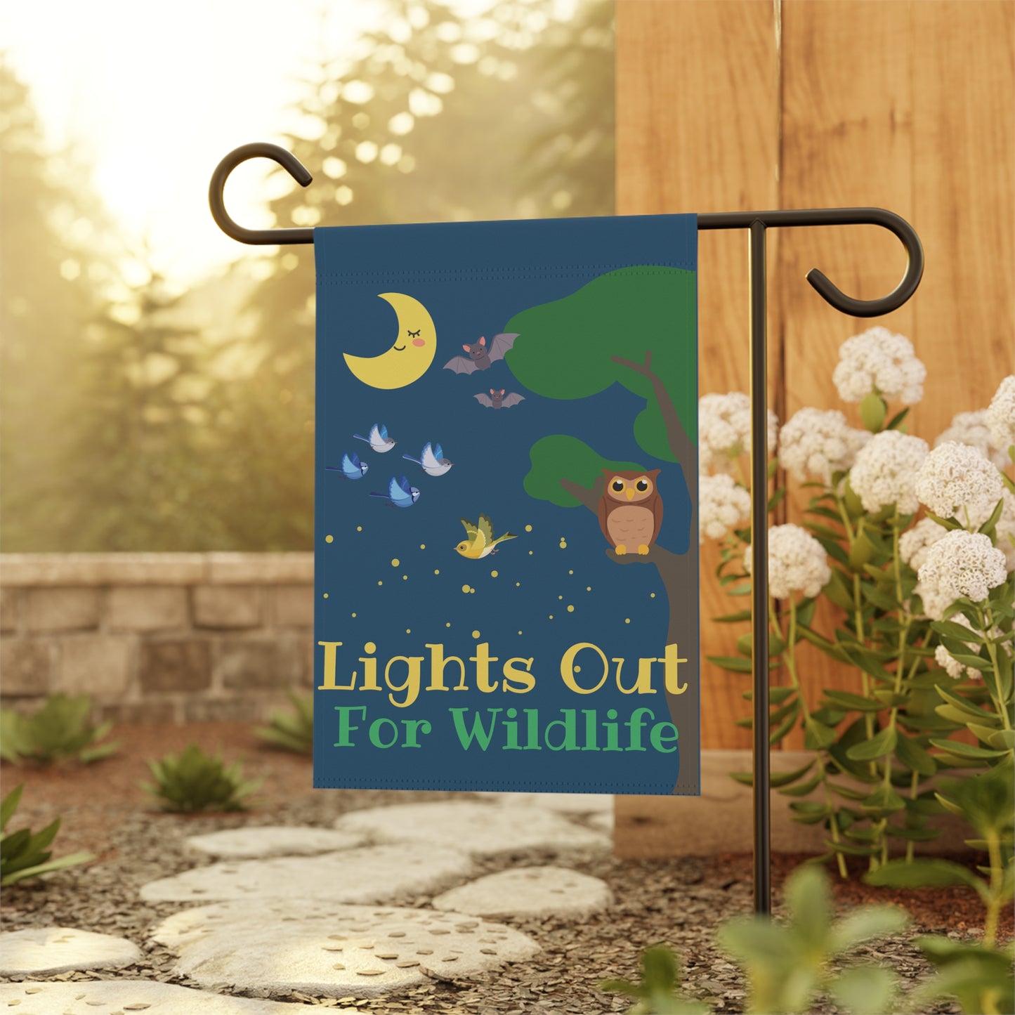 Lights Out For Wildlife Garden & House Banner