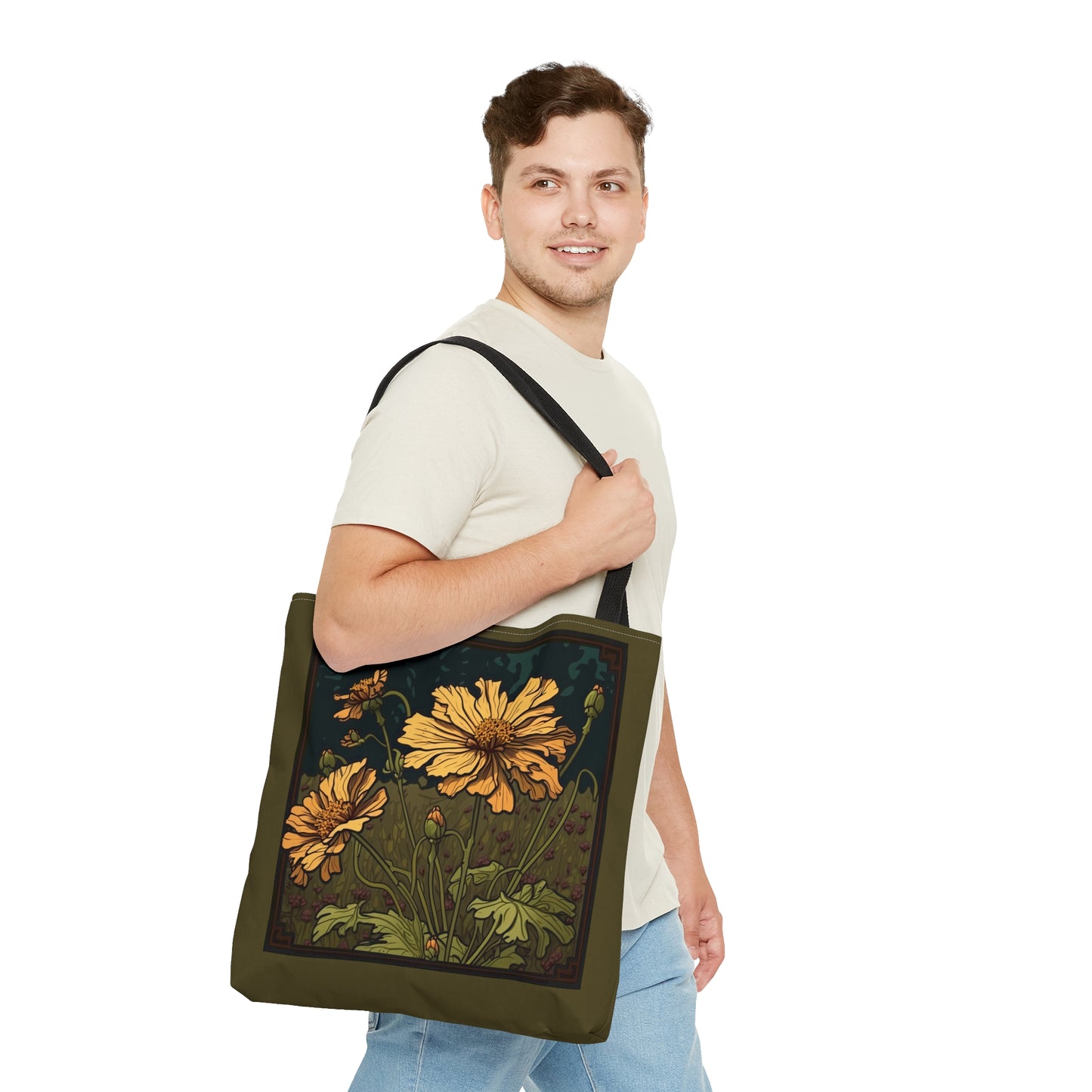 Art Nouveau Coreopsis Tote Bag