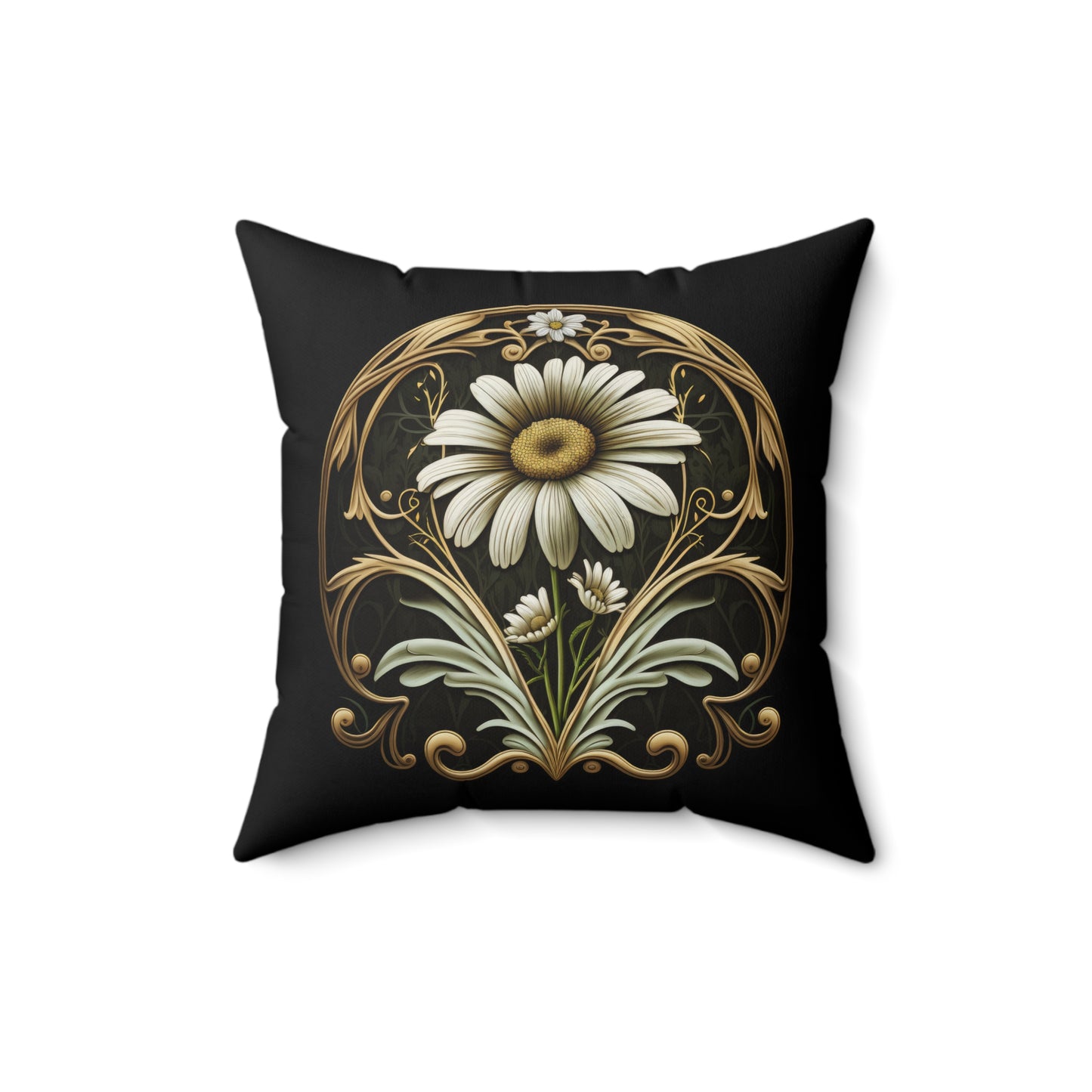 Art Nouveau Daisy Pillow