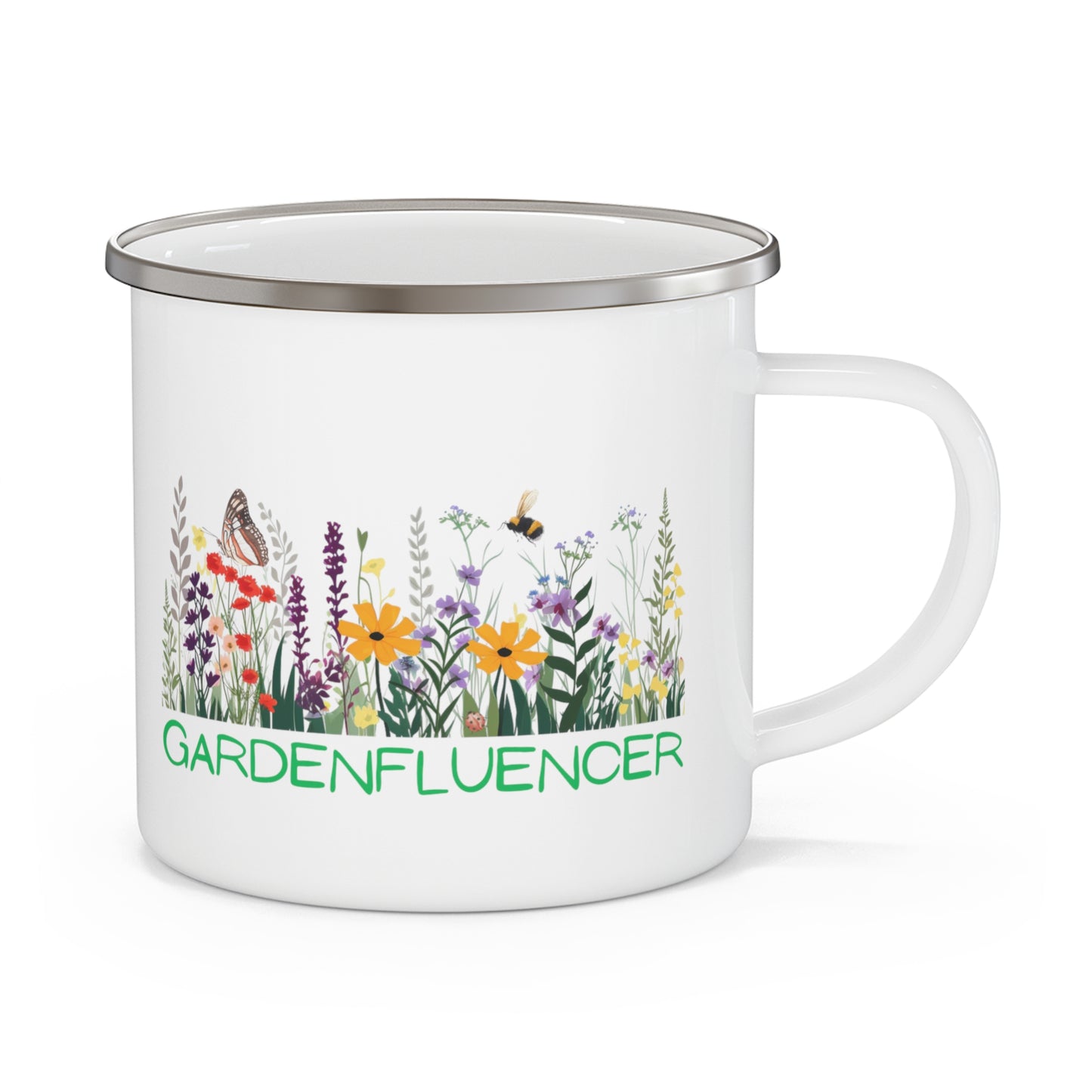 Gardenfluencer Enamel Camping Mug