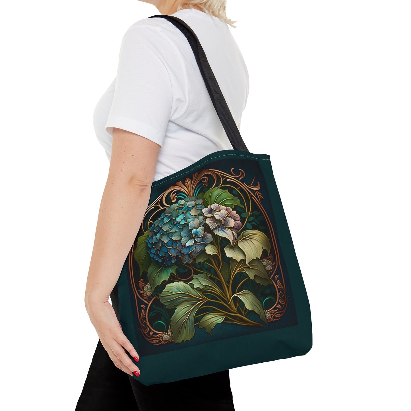 Art Nouveau Hydrangea Tote Bag