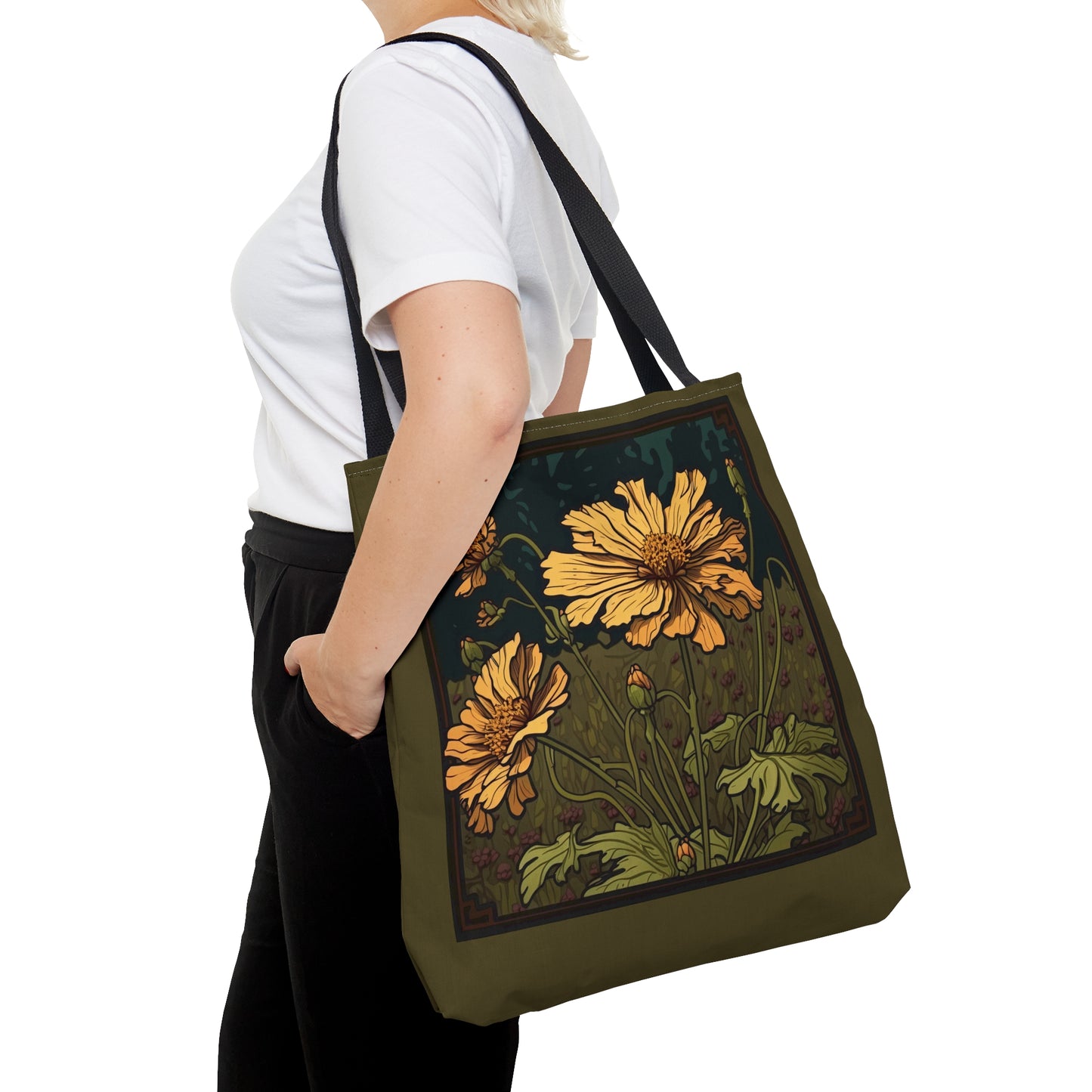 Art Nouveau Coreopsis Tote Bag