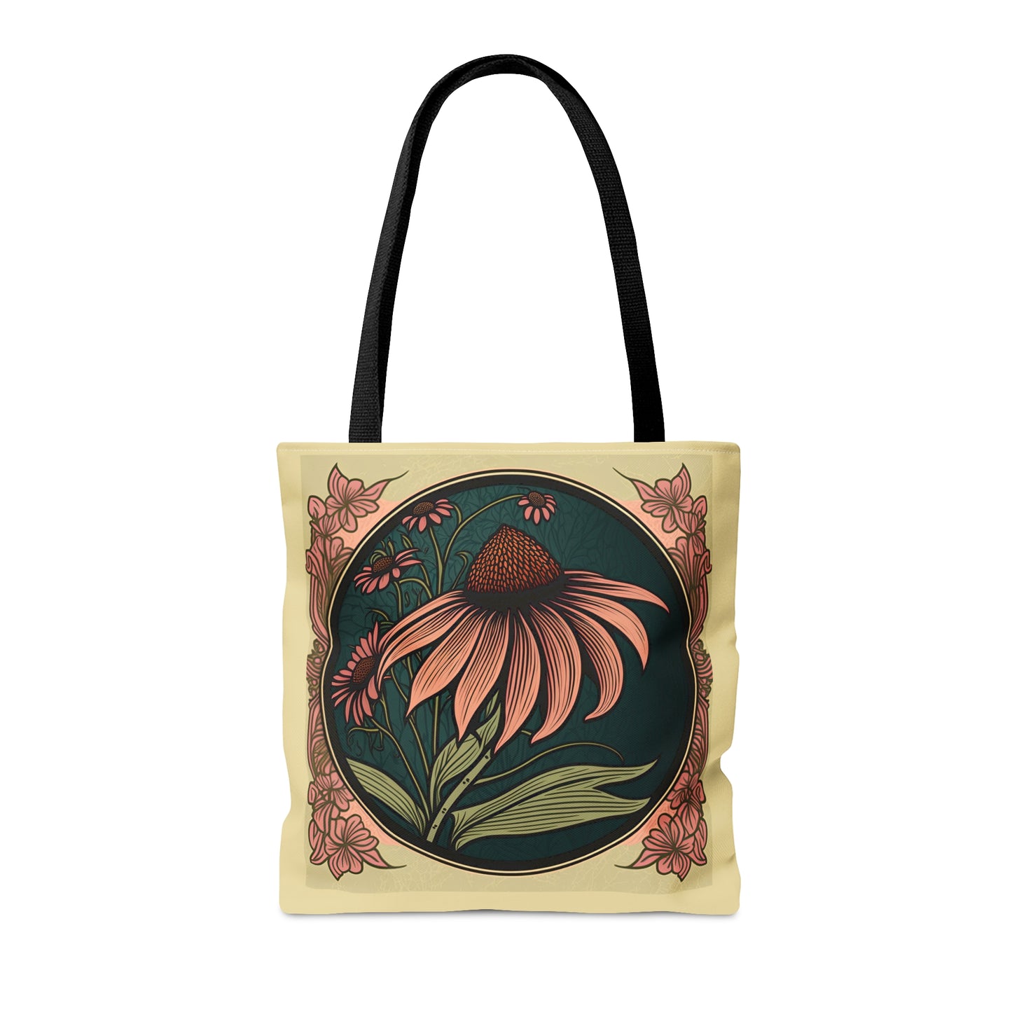 Art Nouveau Coneflower Tote Bag