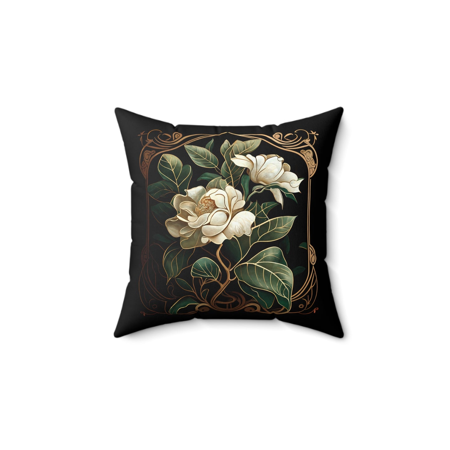 Art Nouveau Gardenia Pillow