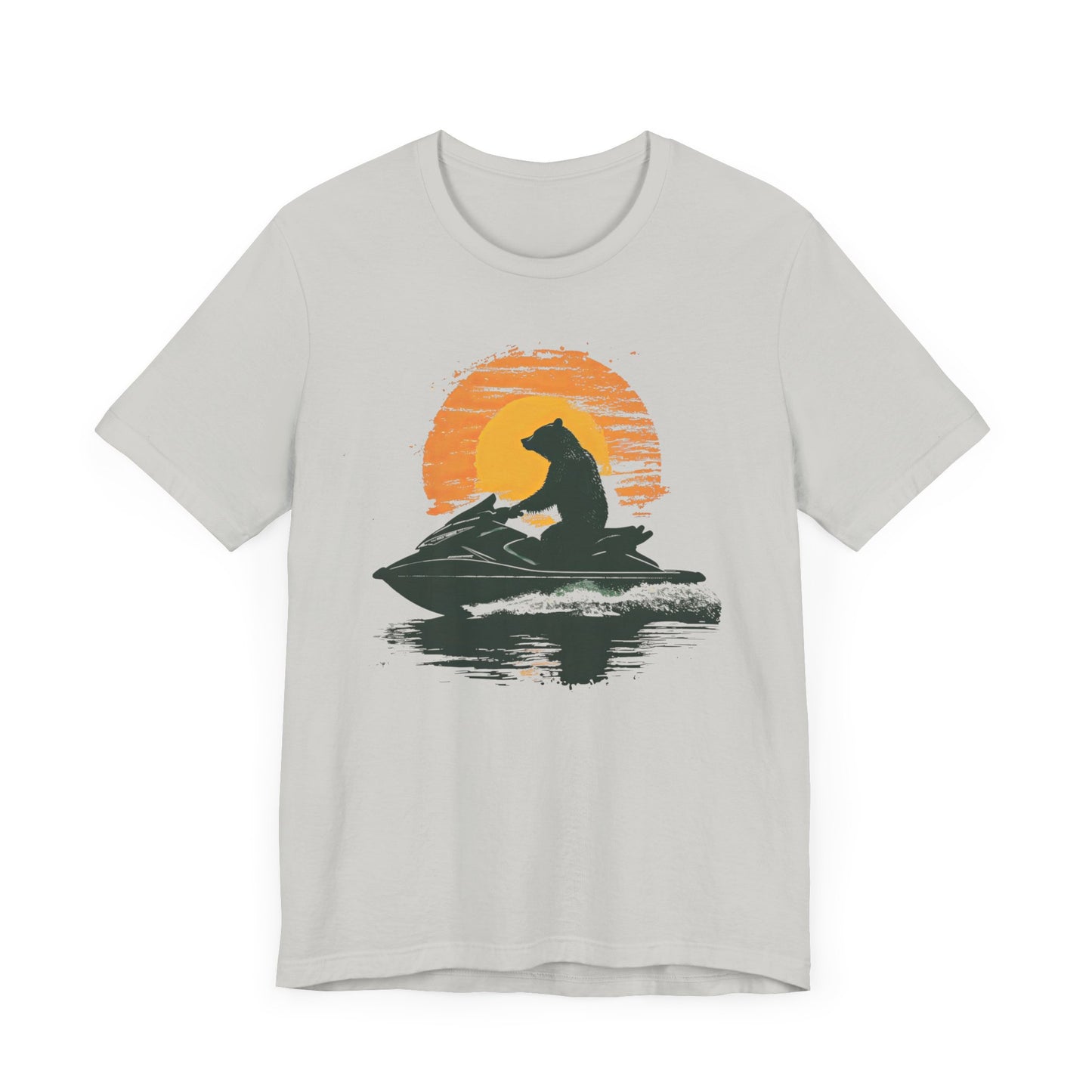 JetSki Bear Unisex Jersey Short Sleeve Tee