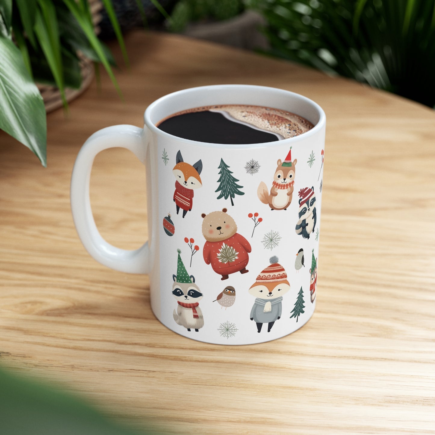 Cozy Woodland Friends Ceramic Mug 11oz