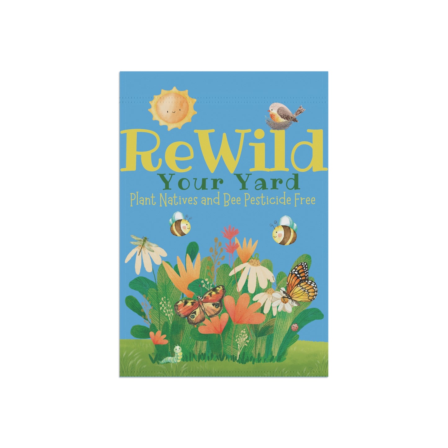 Rewild Your Yard Garden & House Banner