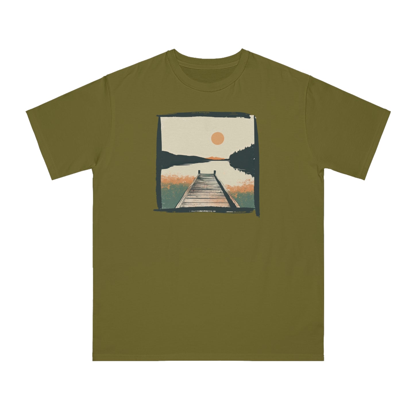 Summer Sunset Lake Organic Unisex Classic T-Shirt