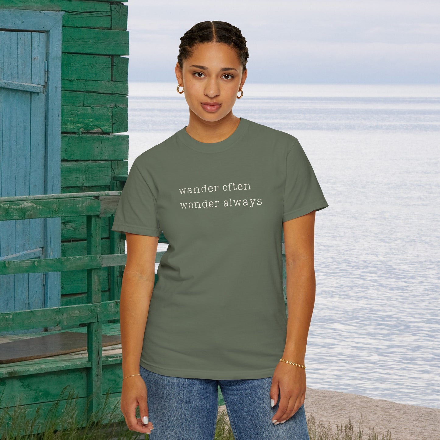 wander often wonder always Unisex Garment-Dyed T-shirt