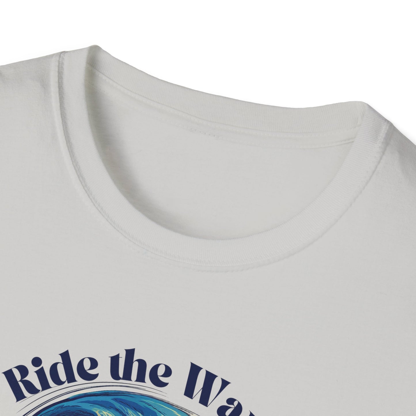 Kamala Harris 2024 Unisex Softstyle T-Shirt, Ride the Wave, Blue Wave Democrat, President, Vice President