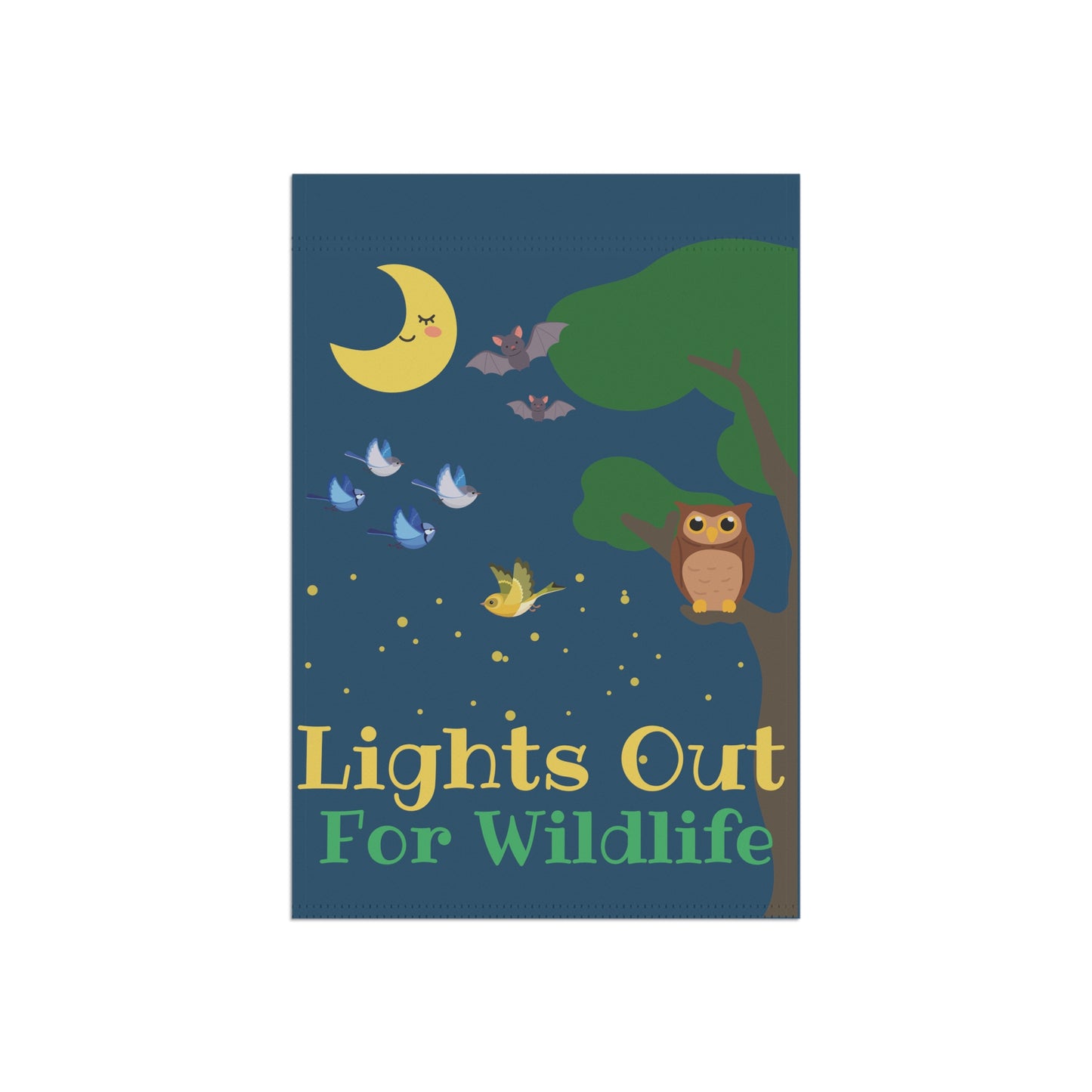 Lights Out For Wildlife Garden & House Banner