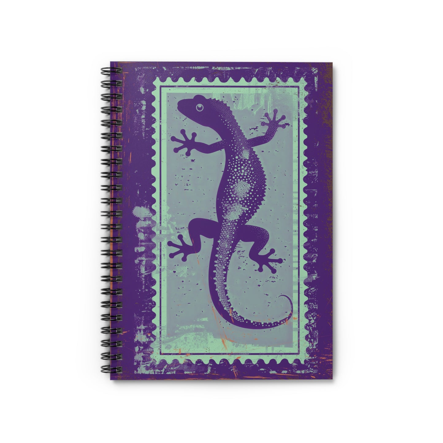 Bioluminescent Gecko Spiral Notebook - Ruled Line