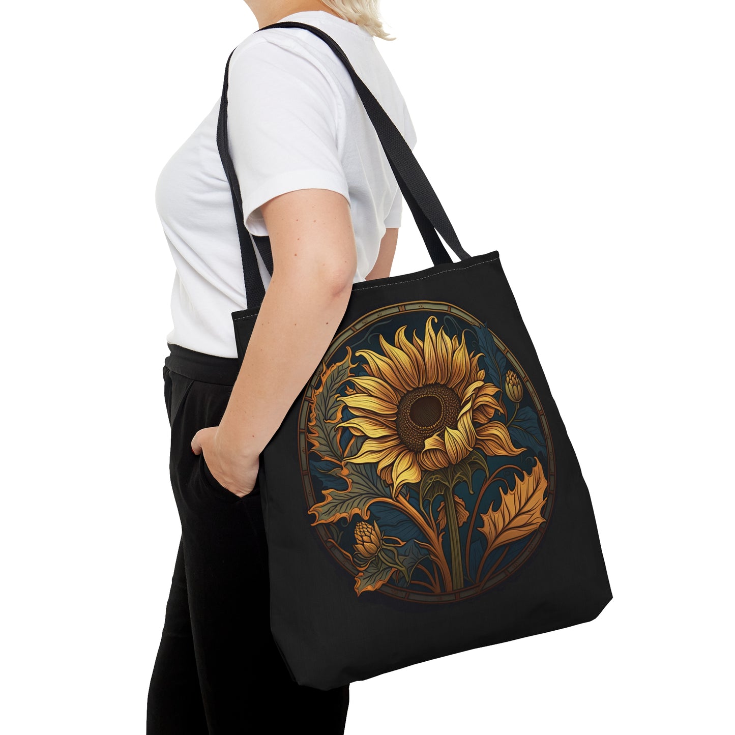 Art Nouveau Sunflower Tote Bag