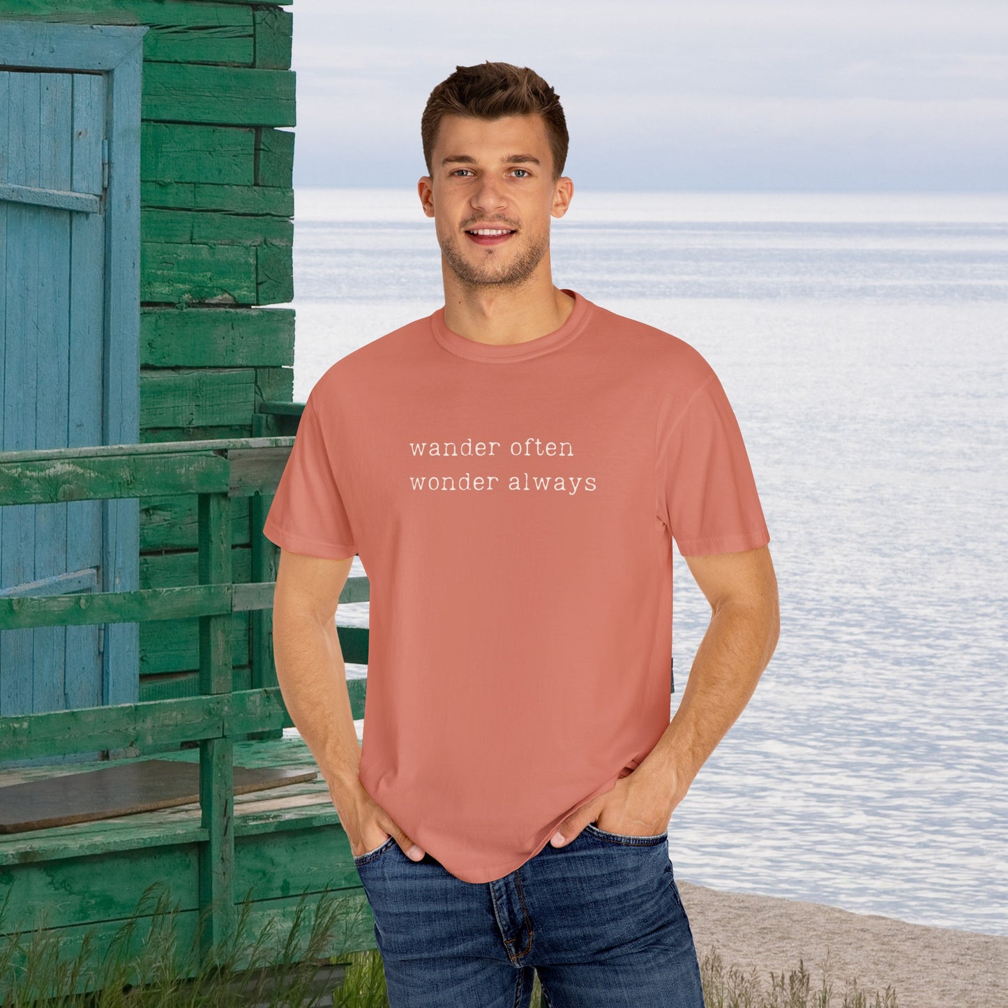 wander often wonder always Unisex Garment-Dyed T-shirt