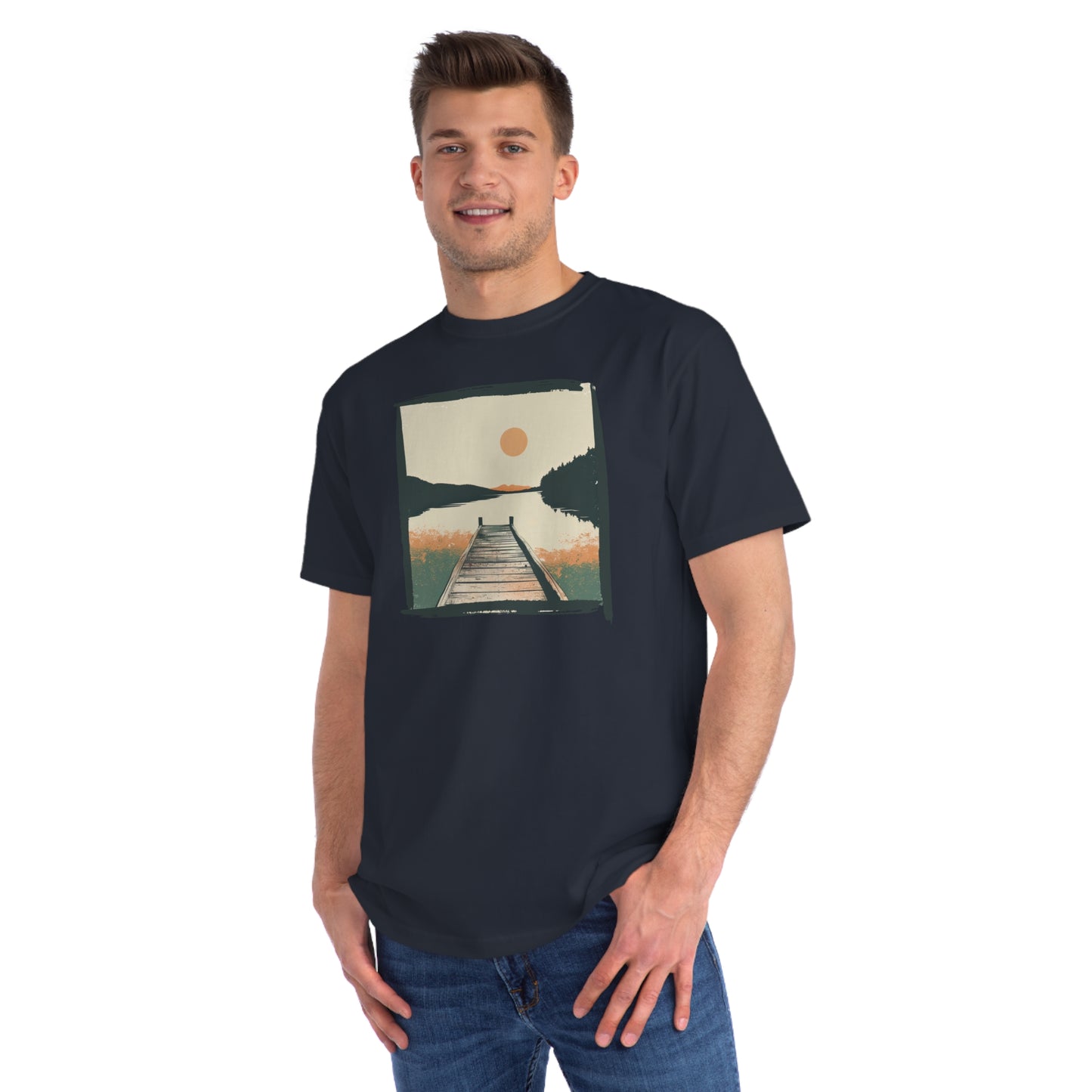 Summer Sunset Lake Organic Unisex Classic T-Shirt