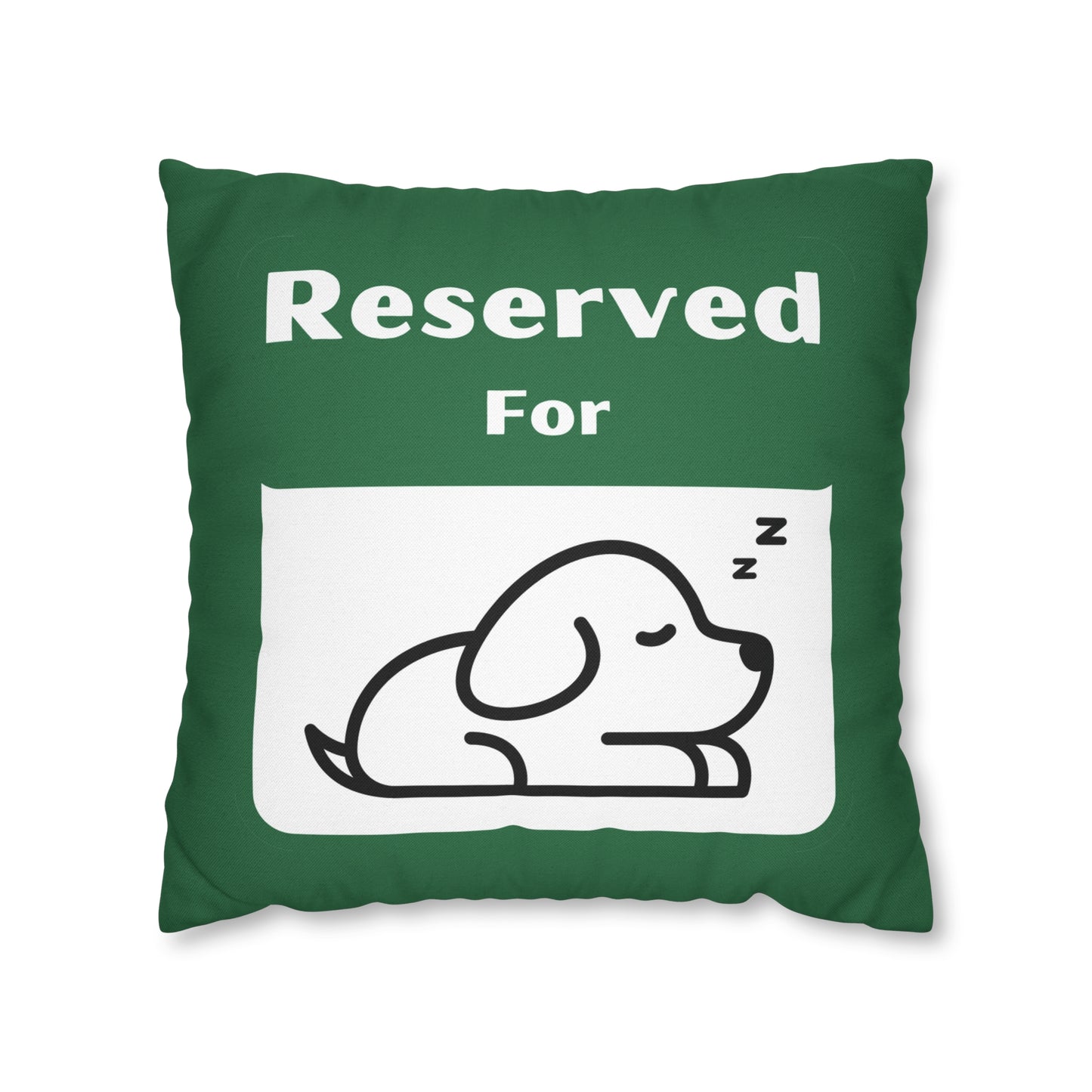 Reserved for Napping Dog Spun Polyester Square Pillow Case