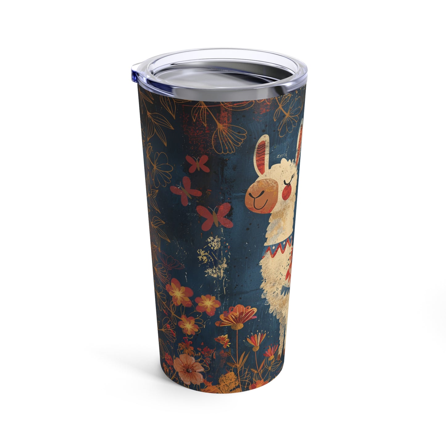 Boho Floral Drama Llama Tumbler 20oz