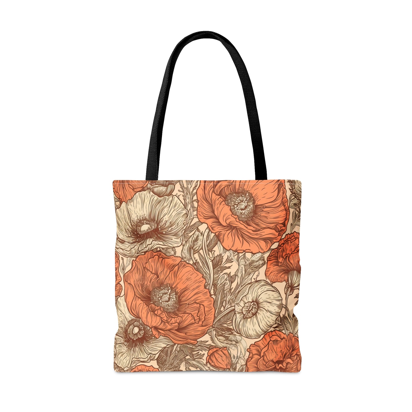 Poppies Toile Tote Bag