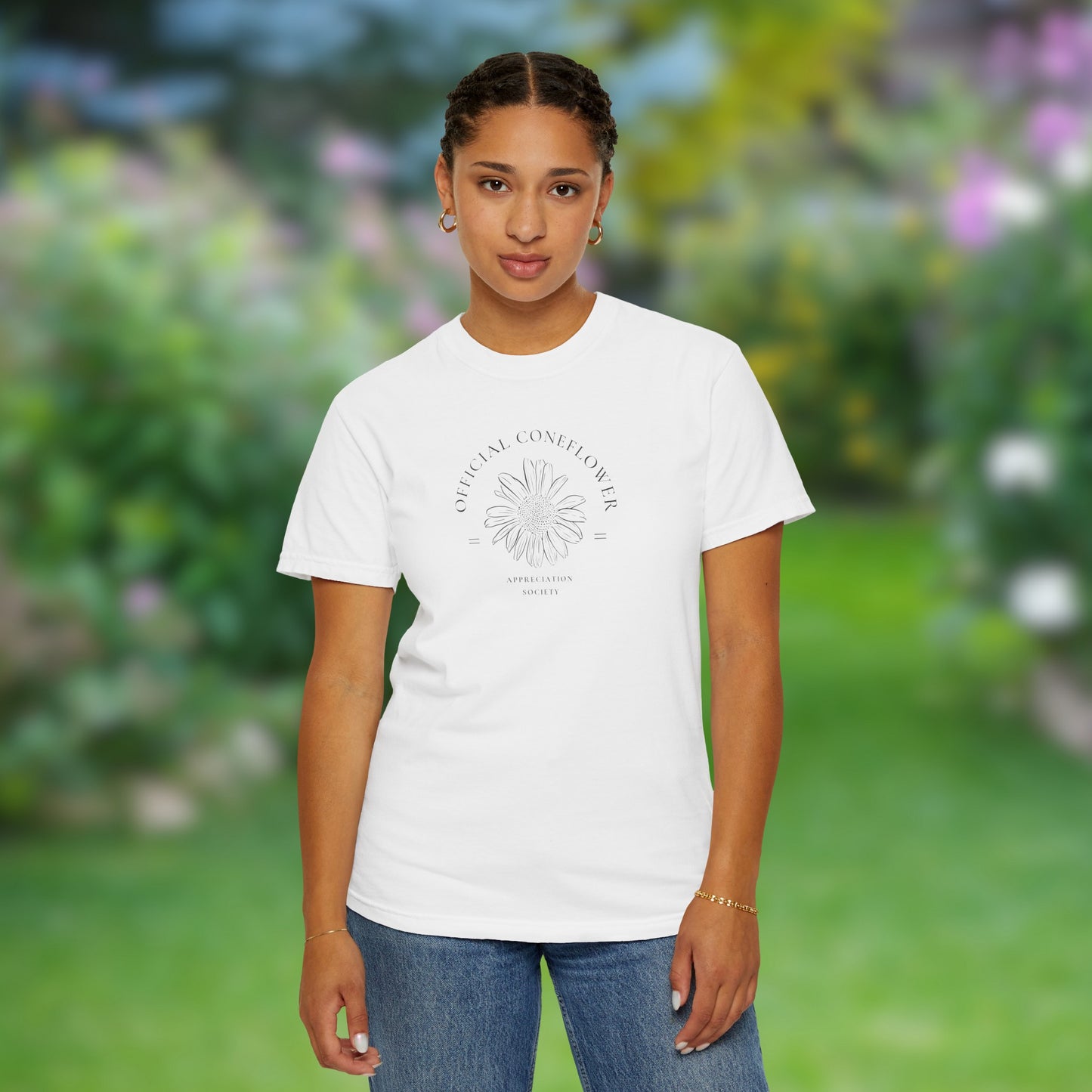 Official Coneflower Appreciation Society Unisex Garment-Dyed T-shirt