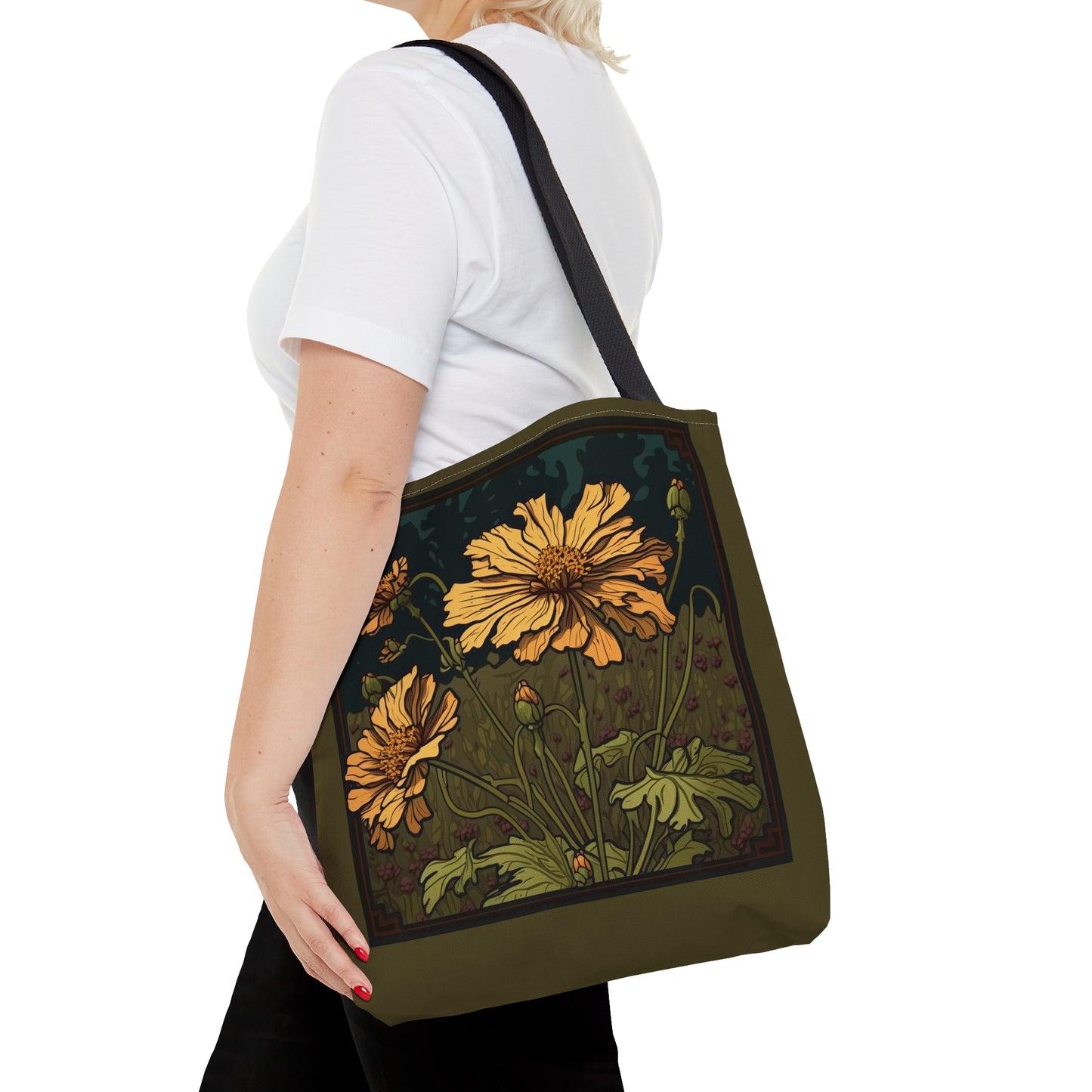 Art Nouveau Coreopsis Tote Bag