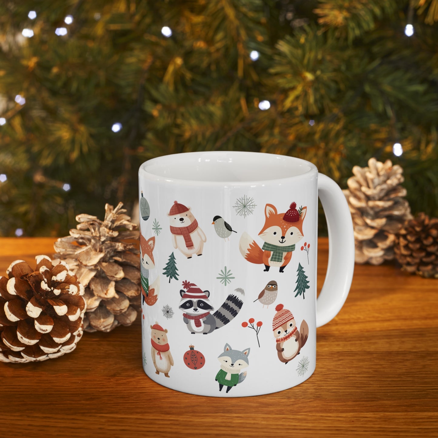 Cozy Woodland Friends Ceramic Mug 11oz