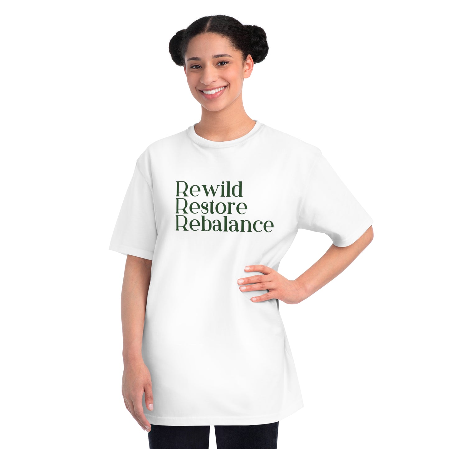 Rewild Restore Rebalance Eco-Friendly Organic Unisex  T-Shirt