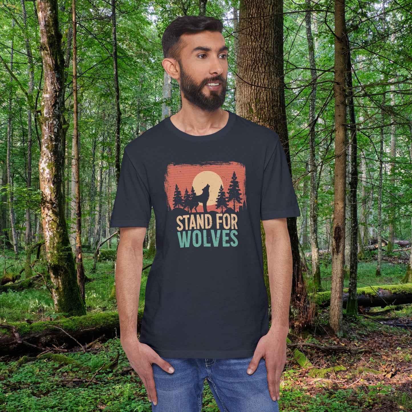 Stand For Wolves Eco-Friendly Unisex District® Re-Tee® Shirt