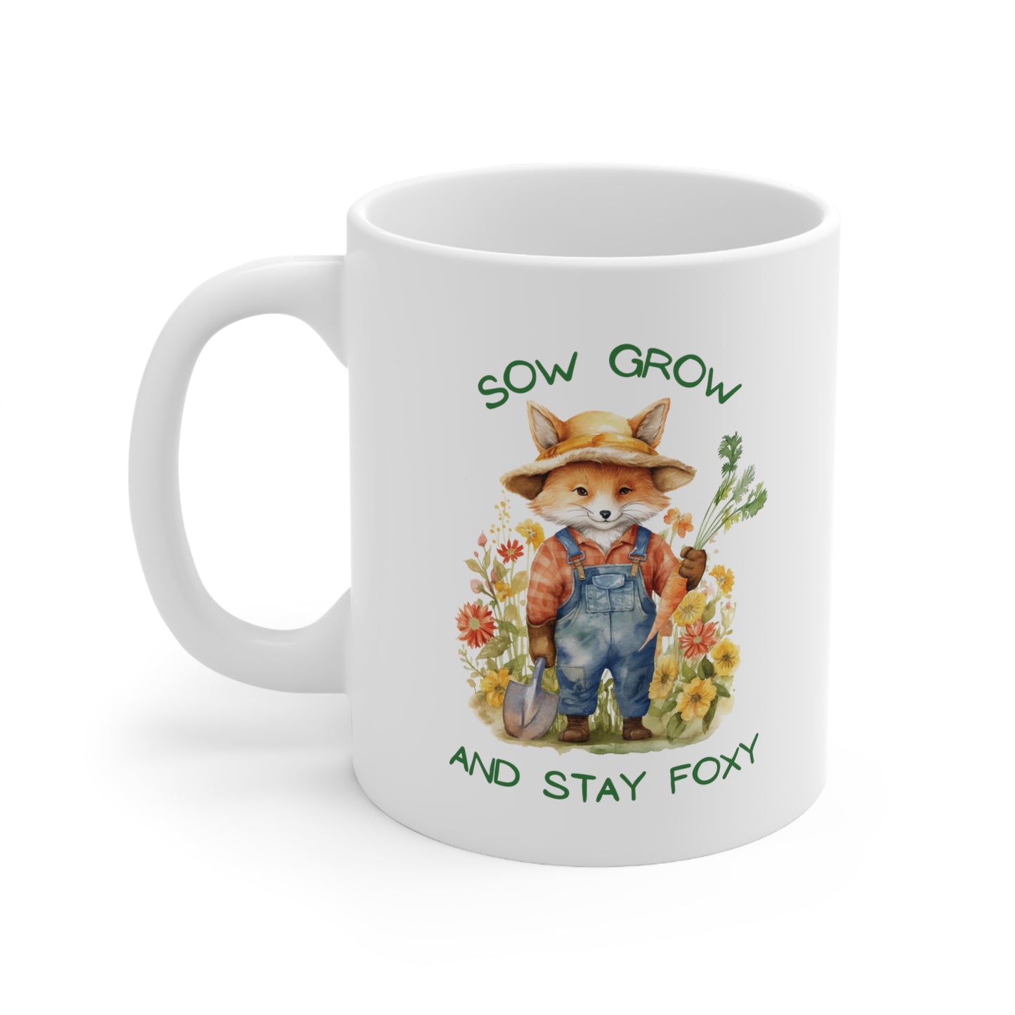 Sow, Grow and Stay Foxy Ceramic Mug