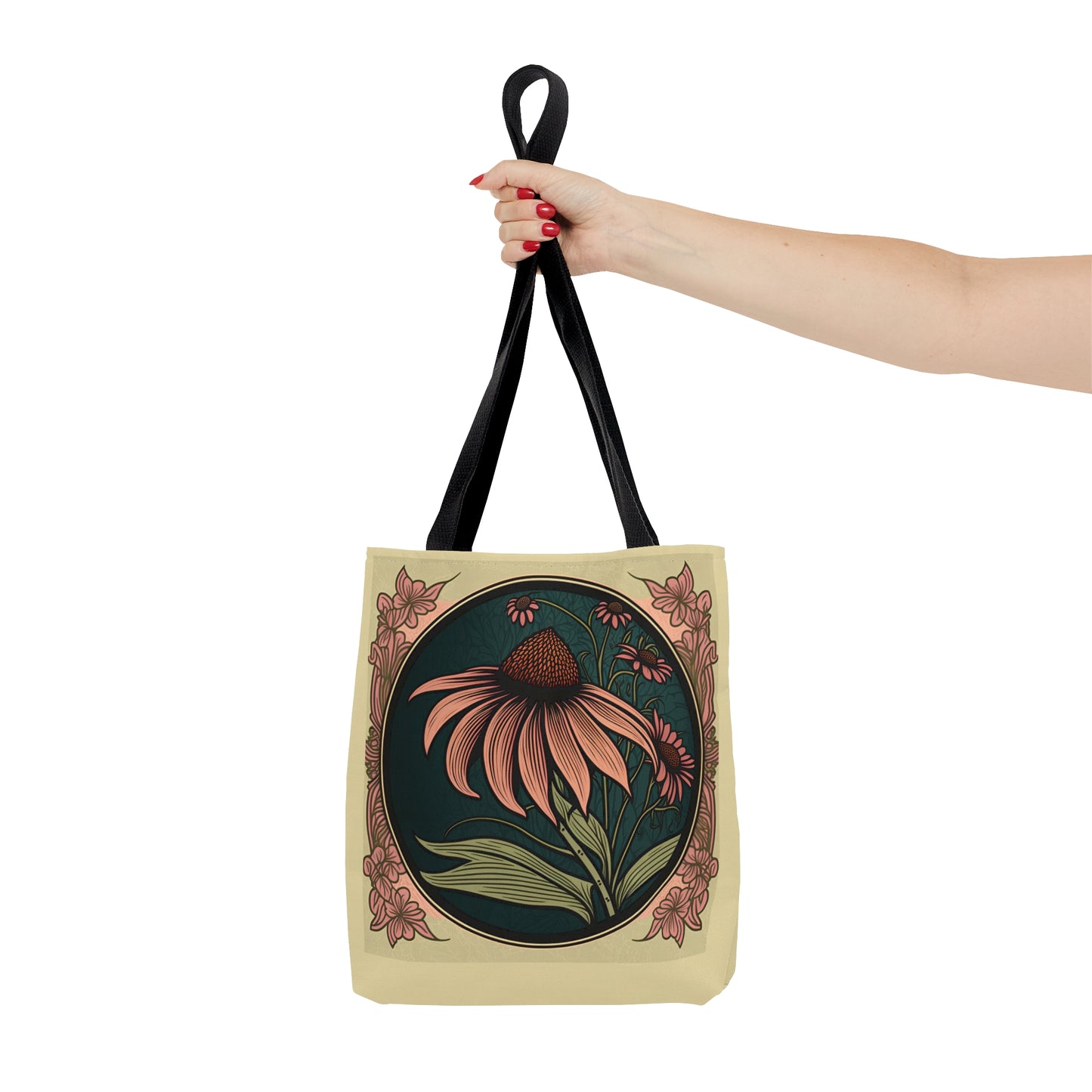 Art Nouveau Coneflower Tote Bag