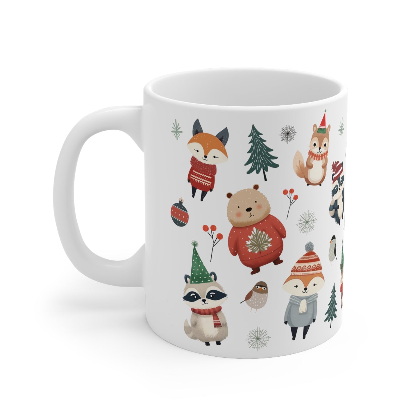 Cozy Woodland Friends Ceramic Mug 11oz