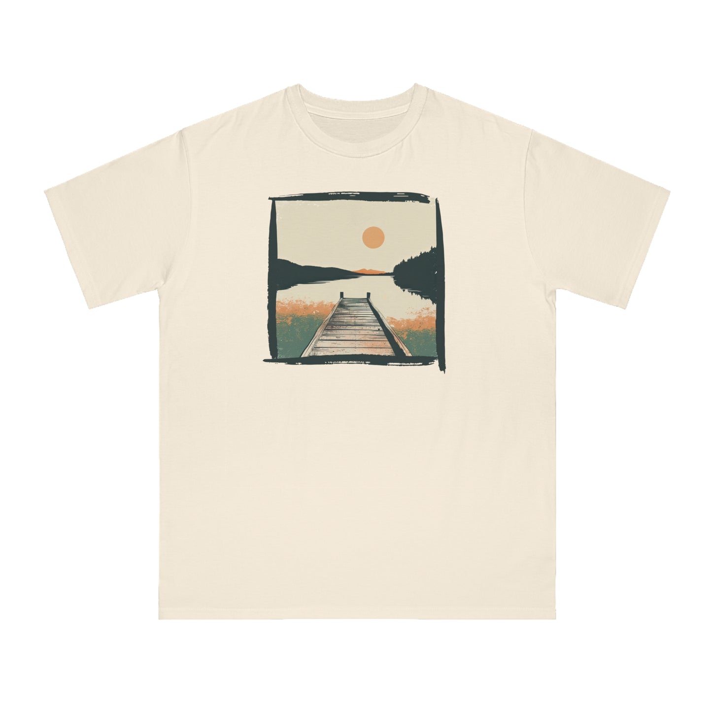 Summer Sunset Lake Organic Unisex Classic T-Shirt