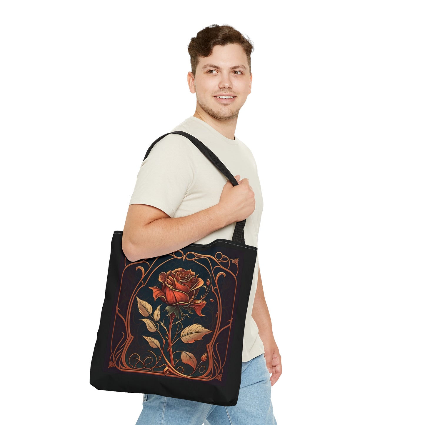 Art Nouveau Rose Tote Bag