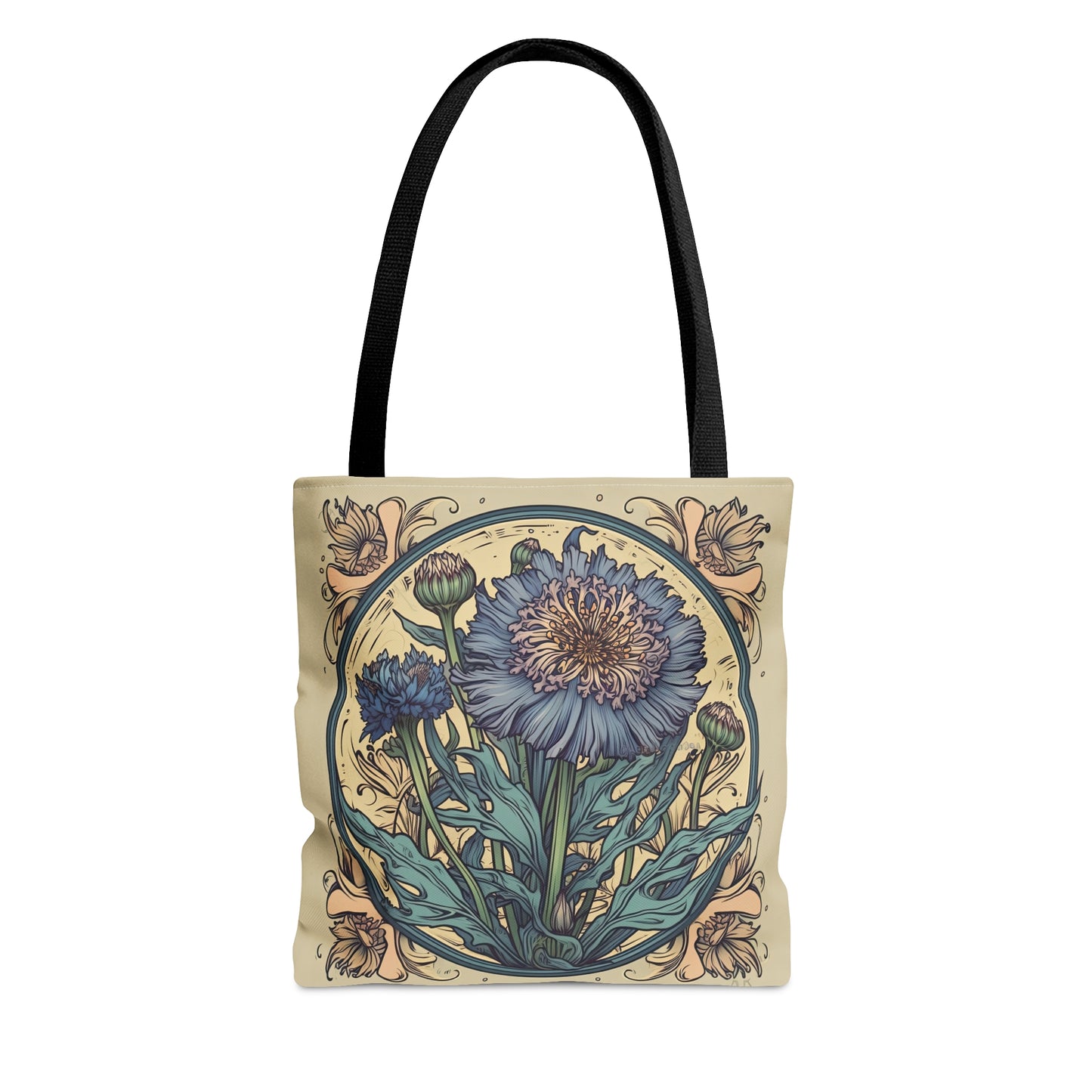 Art Nouveau Cornflower Tote Bag