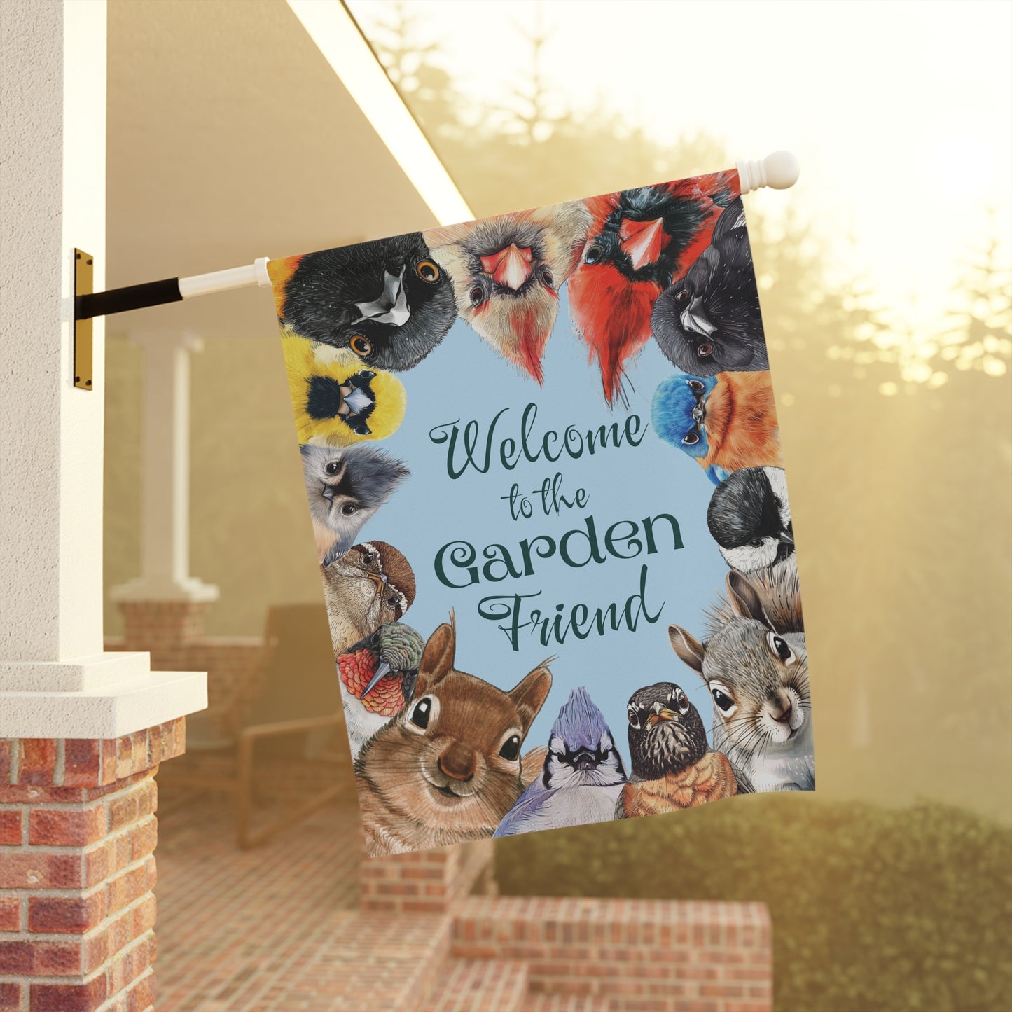 Welcome to the Garden Banner and Garden Flag