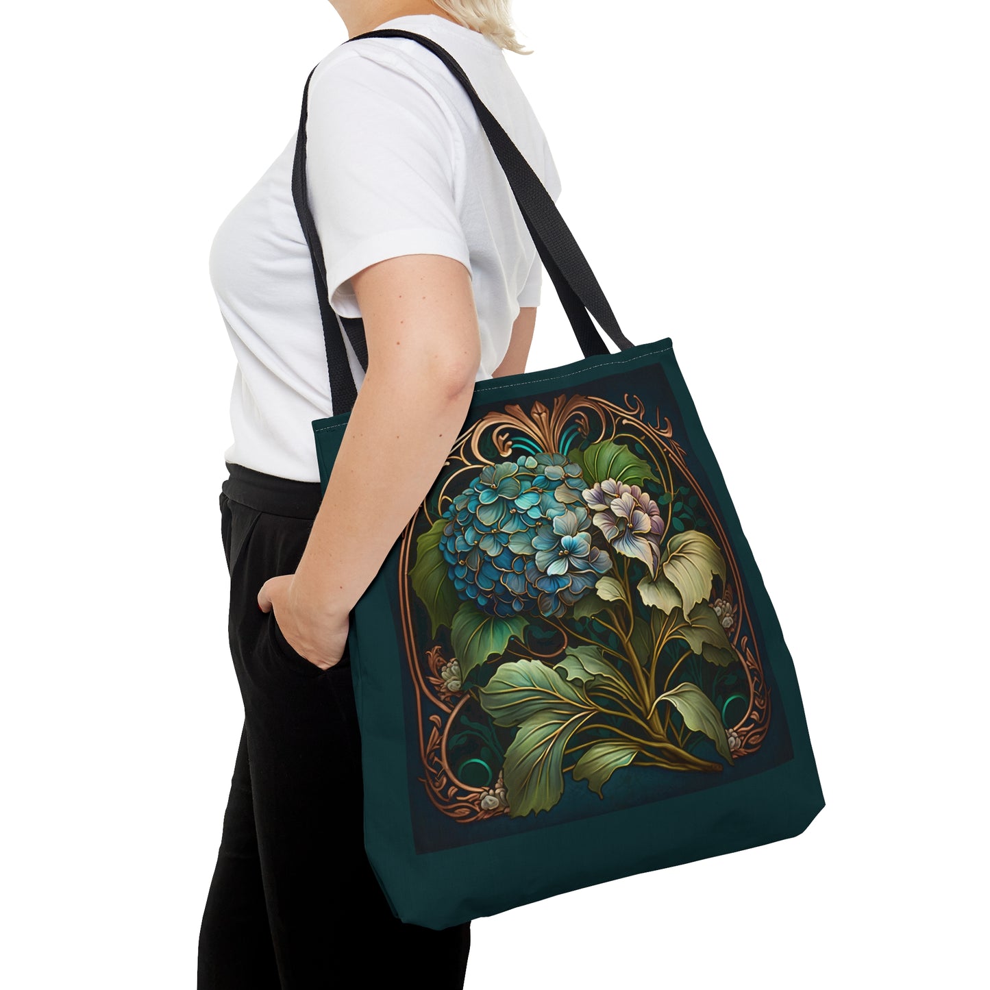 Art Nouveau Hydrangea Tote Bag