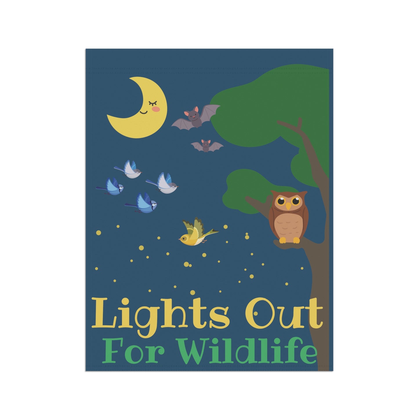 Lights Out For Wildlife Garden & House Banner