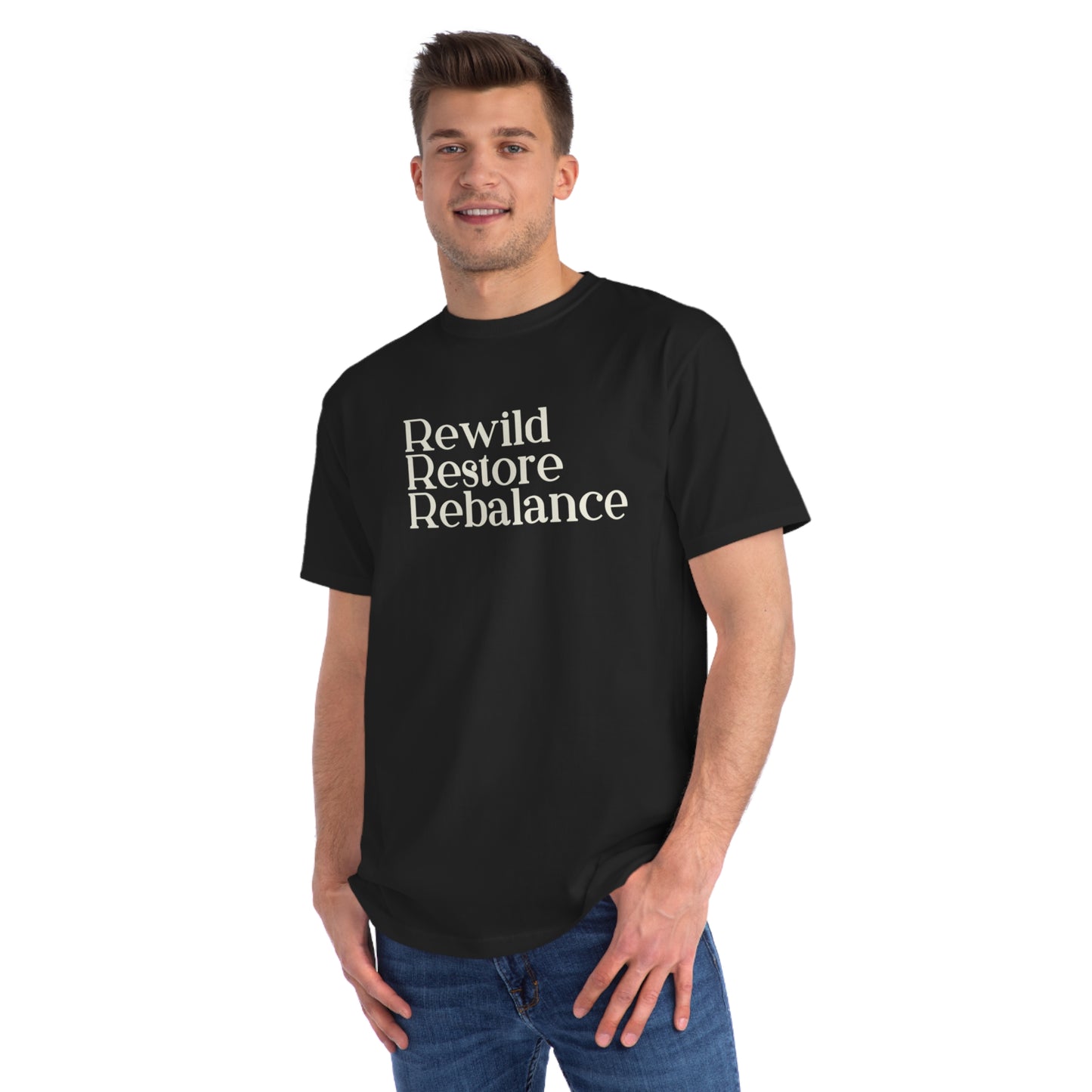 Rewild Restore Rebalance Eco-Friendly Organic Unisex  T-Shirt