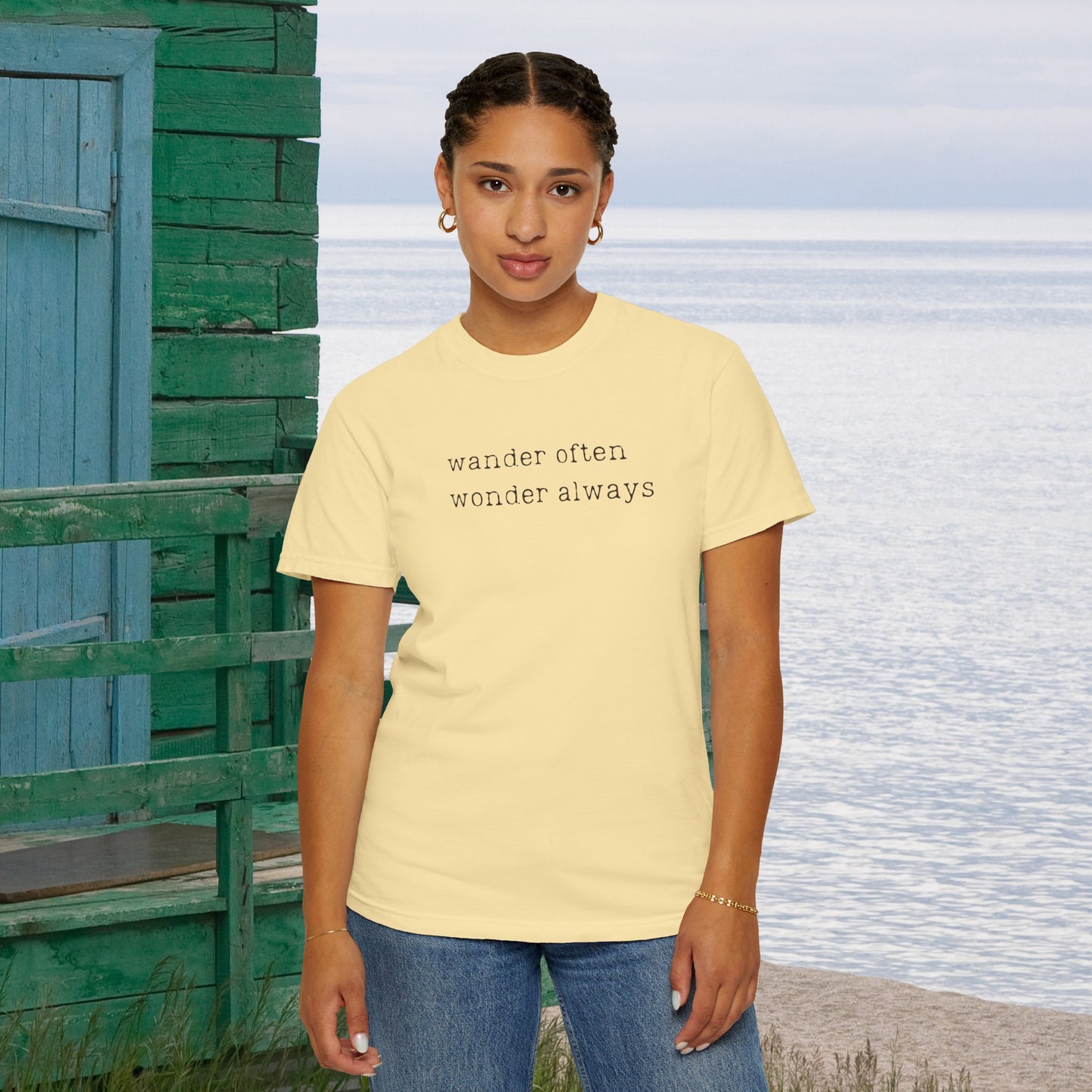 wander often wonder always Unisex Garment-Dyed T-shirt