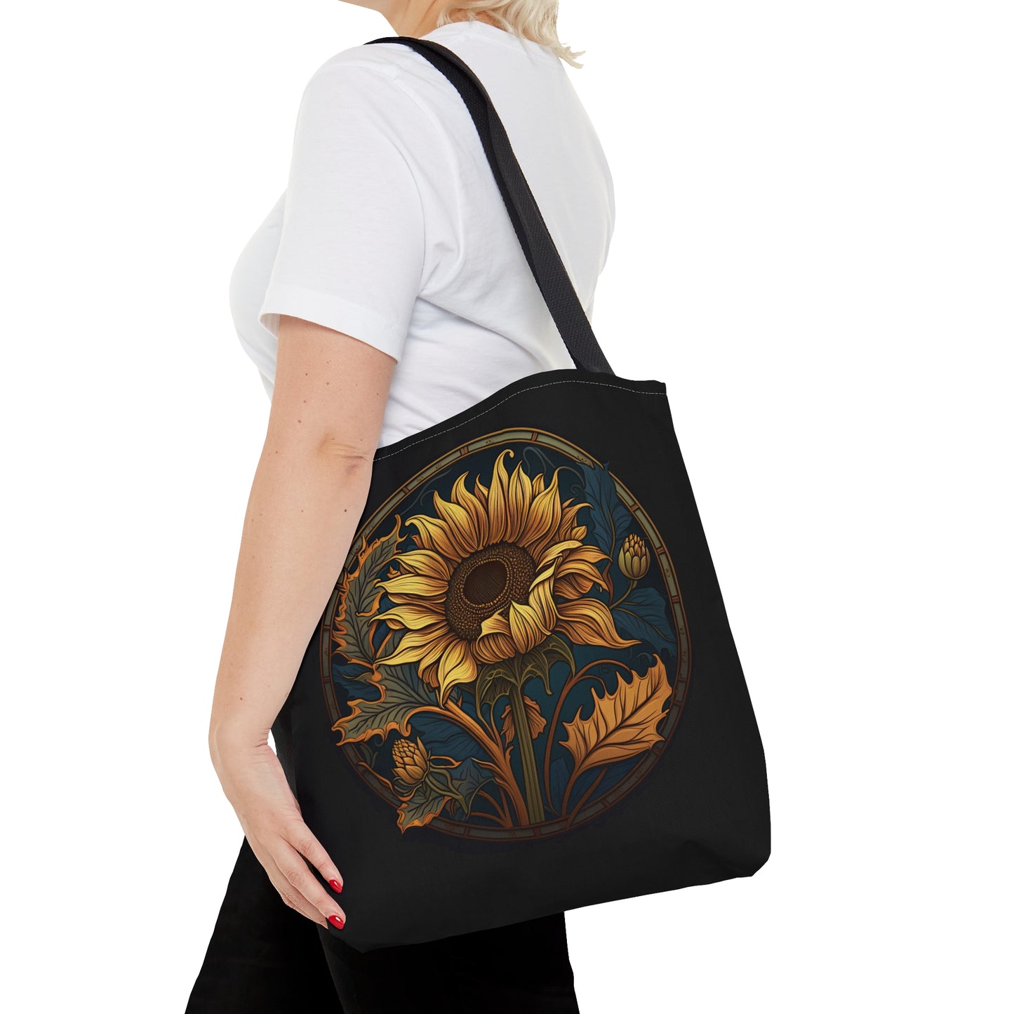 Art Nouveau Sunflower Tote Bag