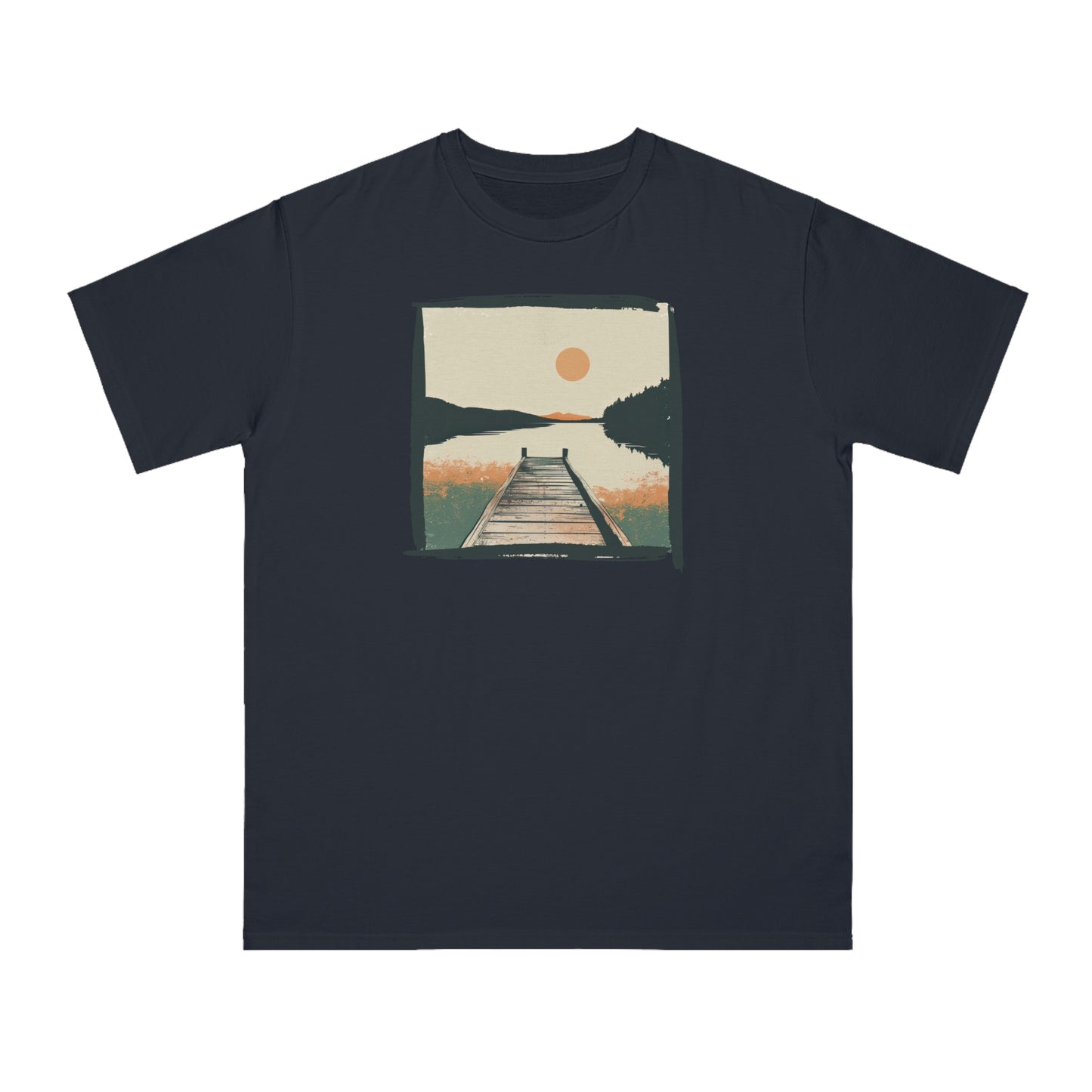 Summer Sunset Lake Organic Unisex Classic T-Shirt