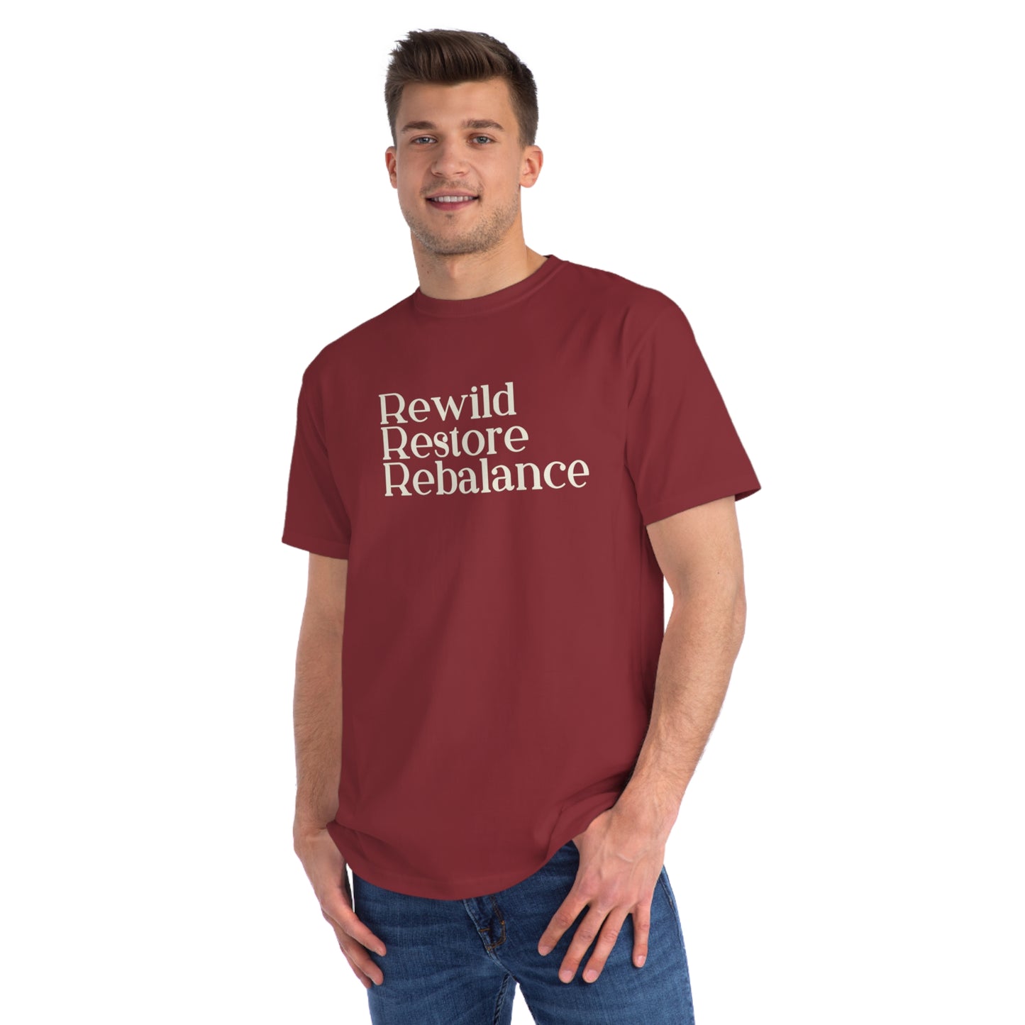 Rewild Restore Rebalance Eco-Friendly Organic Unisex  T-Shirt