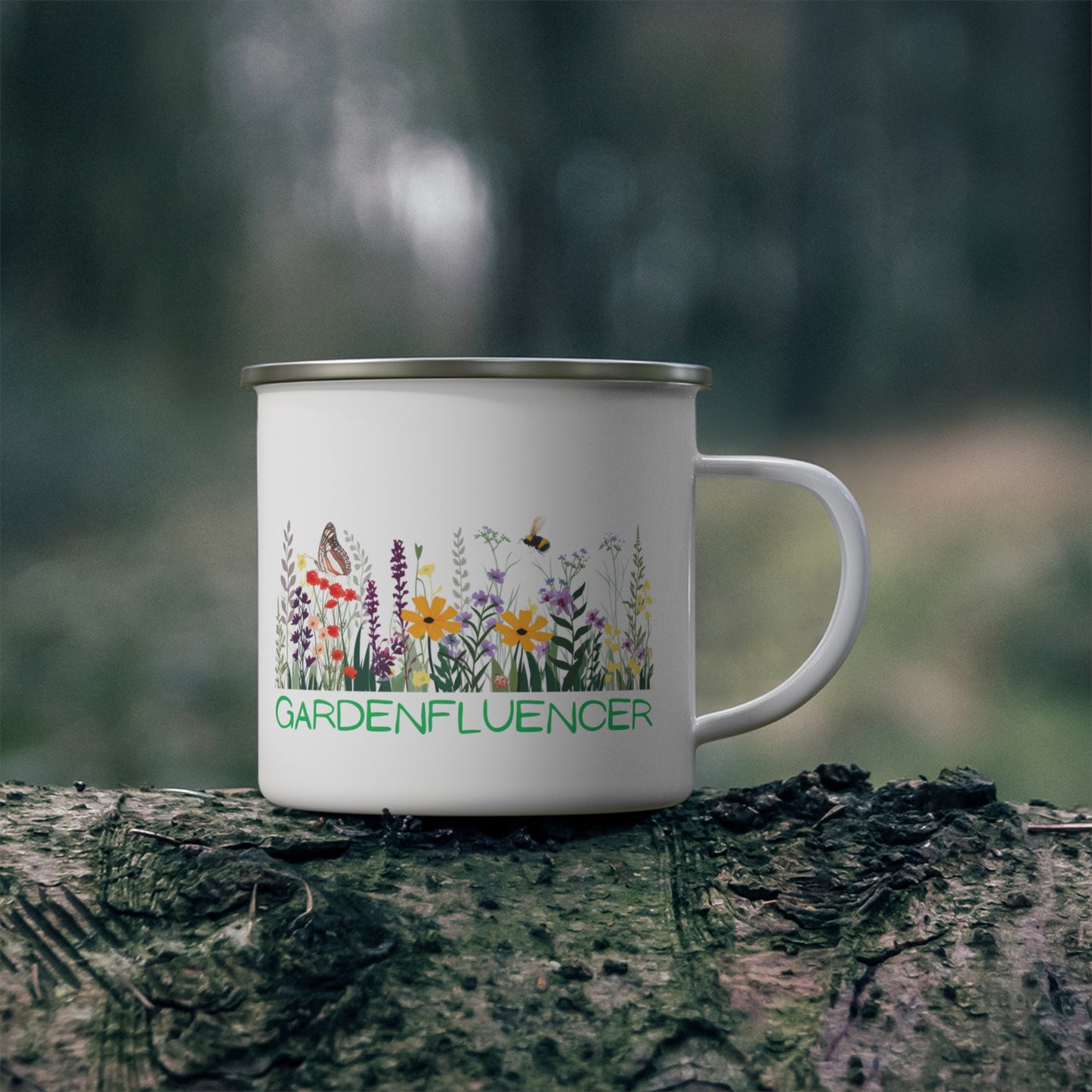 Gardenfluencer Enamel Camping Mug