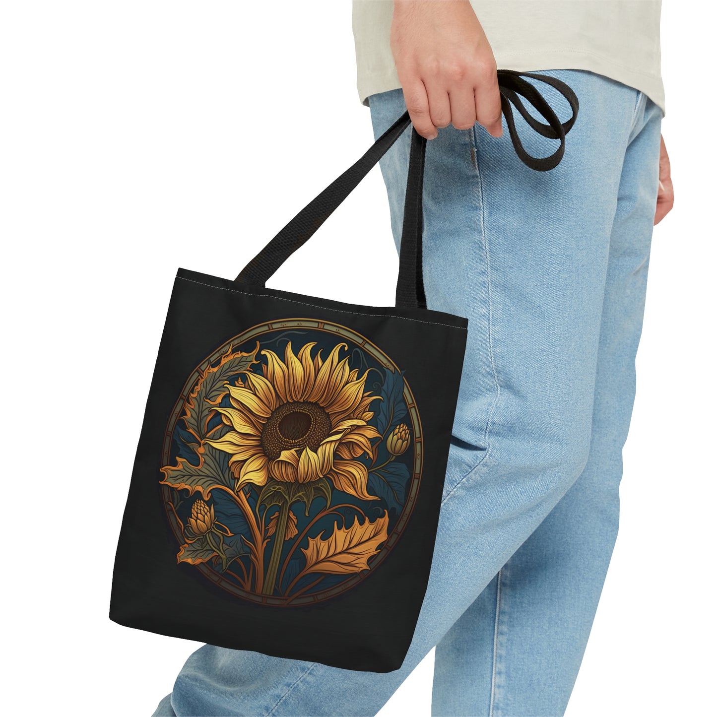 Art Nouveau Sunflower Tote Bag