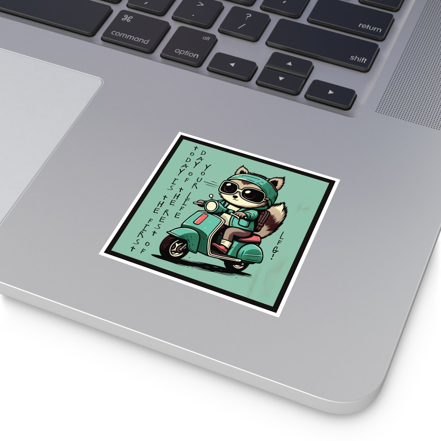 LFG! Raccoon Square Stickers, Indoor\Outdoor