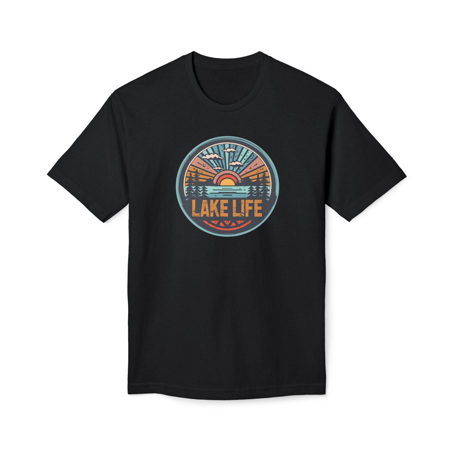 Vintage Lake Life Unisex Midweight T-shirt, Made in US