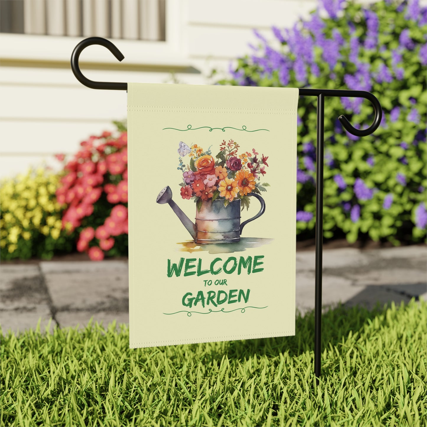 Welcome to Our Garden Garden & House Banner