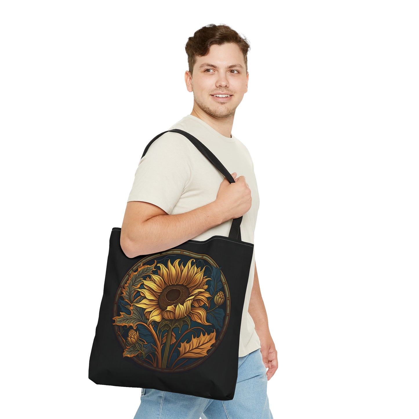 Art Nouveau Sunflower Tote Bag