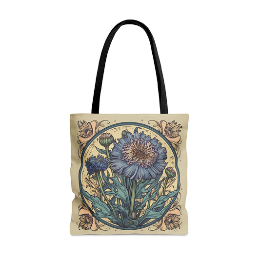 Art Nouveau Cornflower Tote Bag